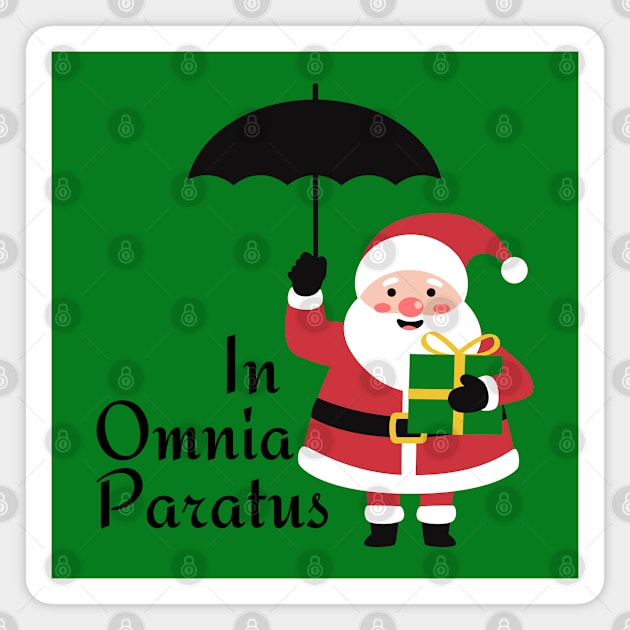 In Omnia Paratus - Santa Magnet by Stars Hollow Mercantile